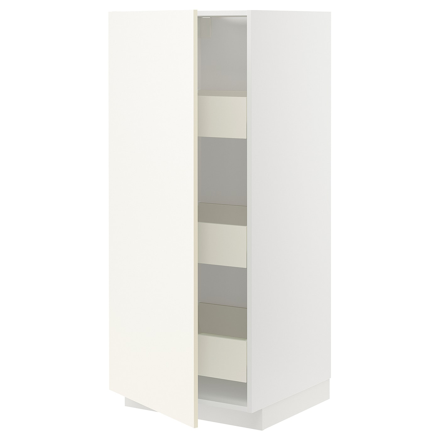 Высокий шкаф с ящиками - IKEA METOD/MAXIMERA/МЕТОД/МАКСИМЕРА ИКЕА, 140х60х60 см, белый