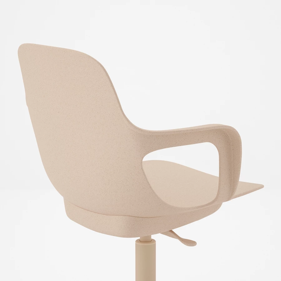 Офисный стул - IKEA ODGER, 68x68x90см, бежевый, ОДГЕР ИКЕА (изображение №8)