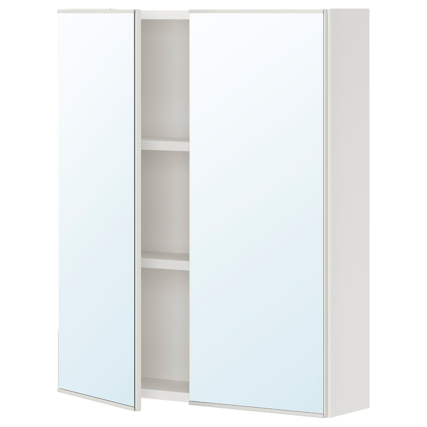 Настенный шкаф для ванной комнаты - ENHET IKEA/ ЭНХЕТ ИКЕА, 60х75х17 см, белый