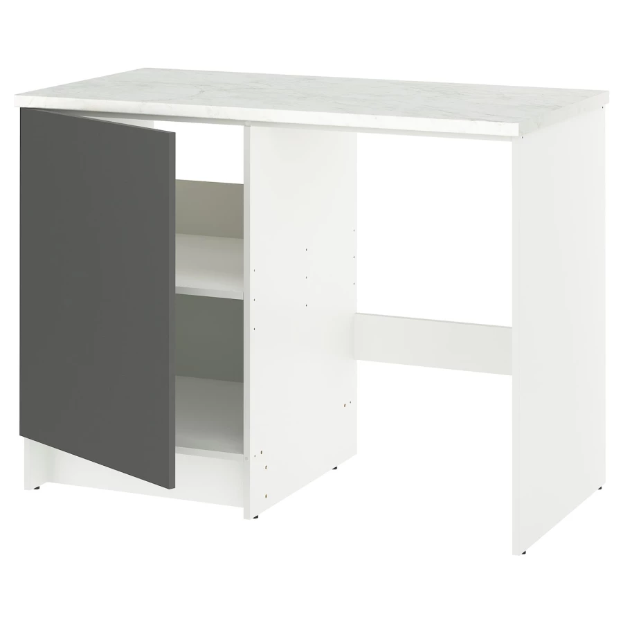 Напольный шкаф - IKEA KNOXHULT/ИКЕА КНОКСХУЛЬТ, белый/черный (изображение №1)