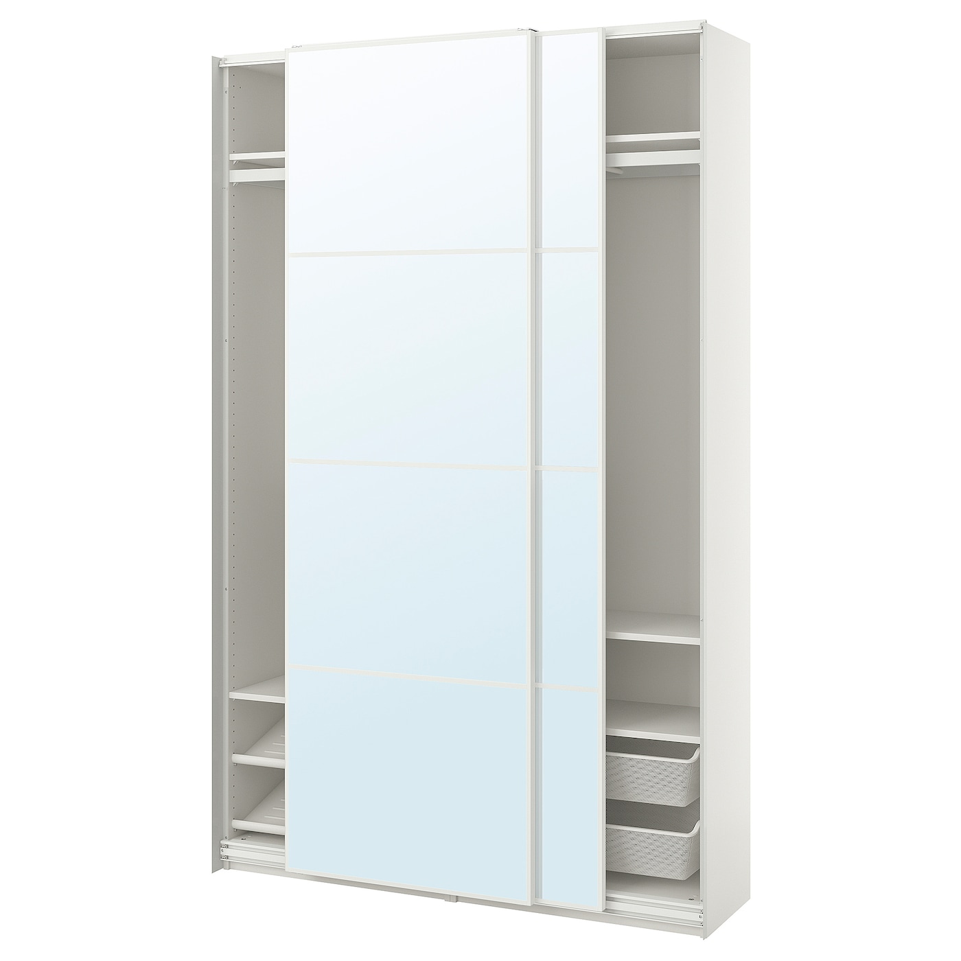 Шкаф-купе - IKEA PAX/AULI/ПАКС/АУЛИ ИКЕА,150x44x236 см, белый