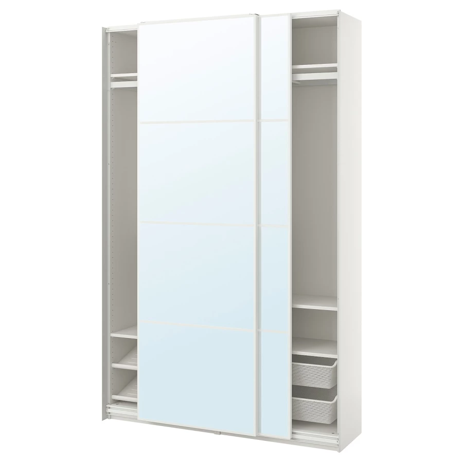 Шкаф-купе - IKEA PAX/AULI/ПАКС/АУЛИ ИКЕА,150x44x236 см, белый (изображение №1)
