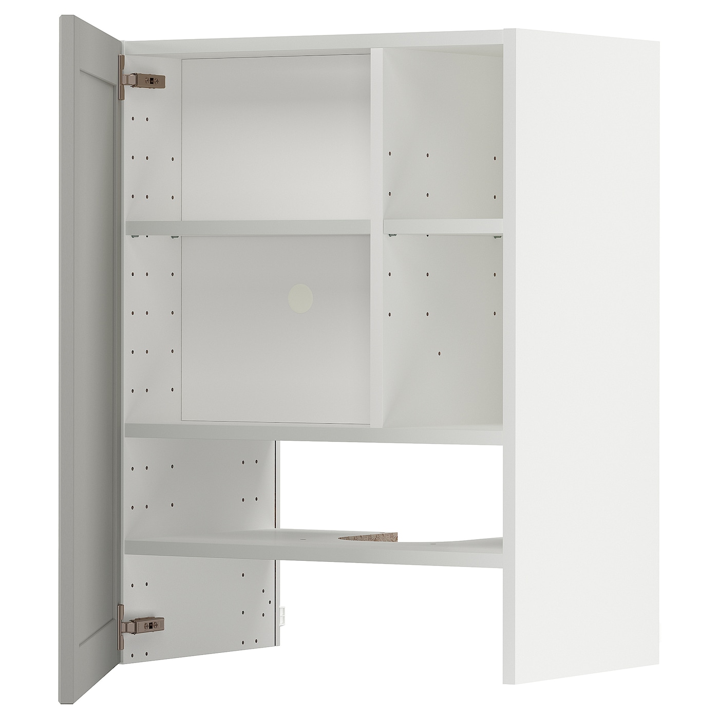 Шкаф под вытяжку -  METOD  IKEA/  МЕТОД ИКЕА, 60х80 см, белый/светло-серый