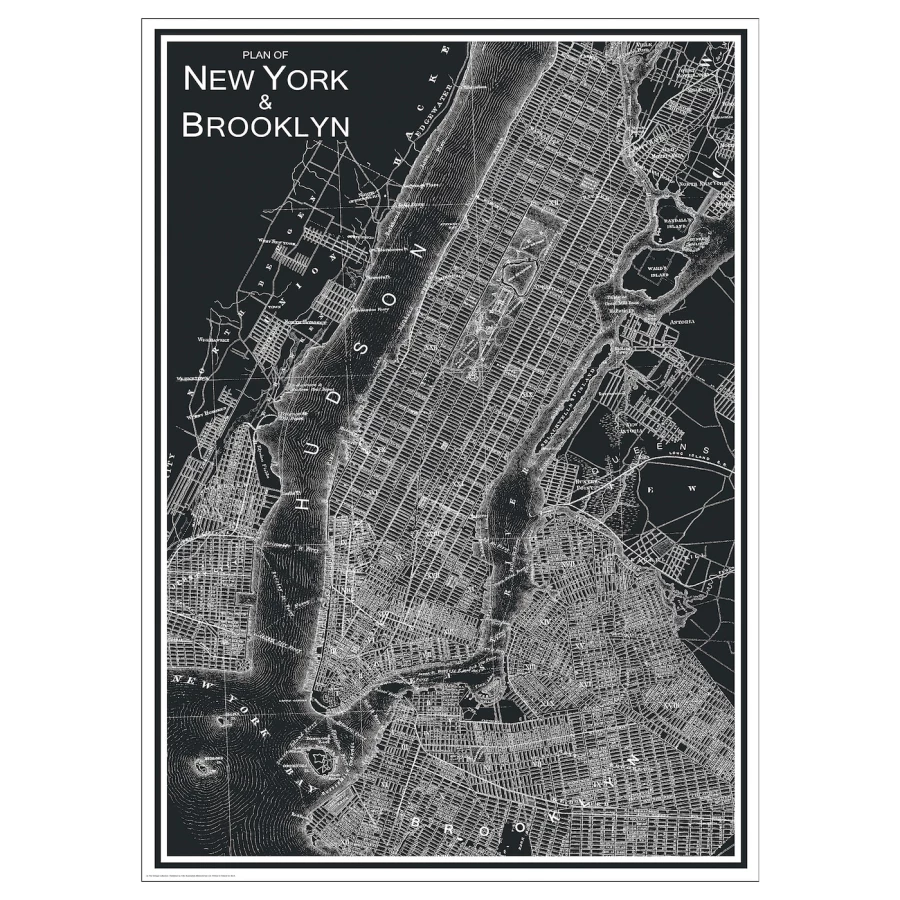 Постер - IKEA BILD, 50х70 см, «New York City New», БИЛЬД ИКЕА (изображение №1)