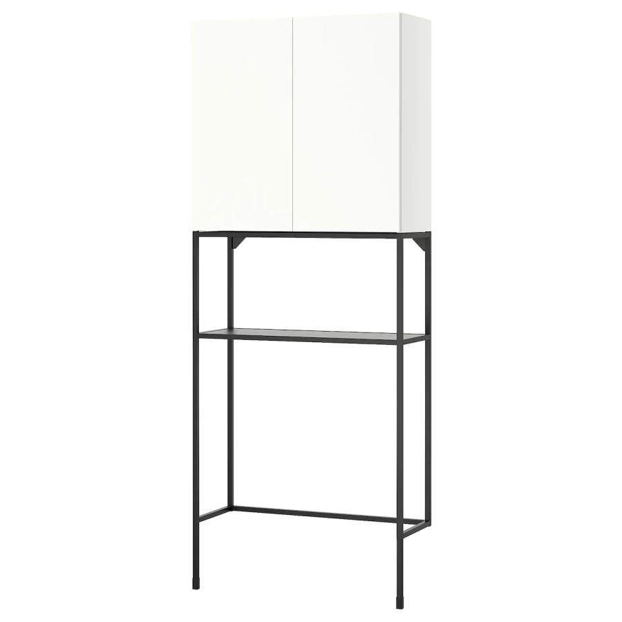 Комбинация - IKEA ENHET/ЭНХЕТ ИКЕА,204х32х80 см, белый (изображение №1)