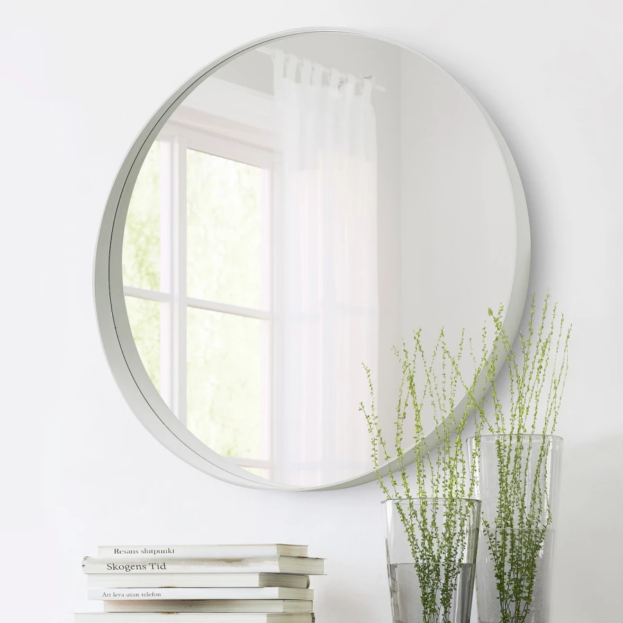 Зеркало - ROTSUND IKEA/ РОТСУНД ИКЕА, 80 см,  белый (изображение №2)