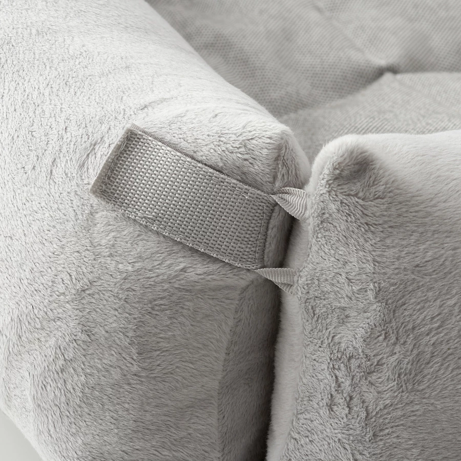 Кровать для собаки -  LURVIG IKEA/ ЛУРВИГ ИКЕА,  93х69 см, серый (изображение №4)