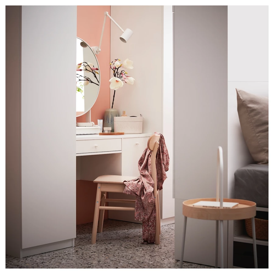 Туалетный столки - IKEA SYVDE/СЮВДЕ ИКЕА , 78х48,2х100,3 см, белый (изображение №2)