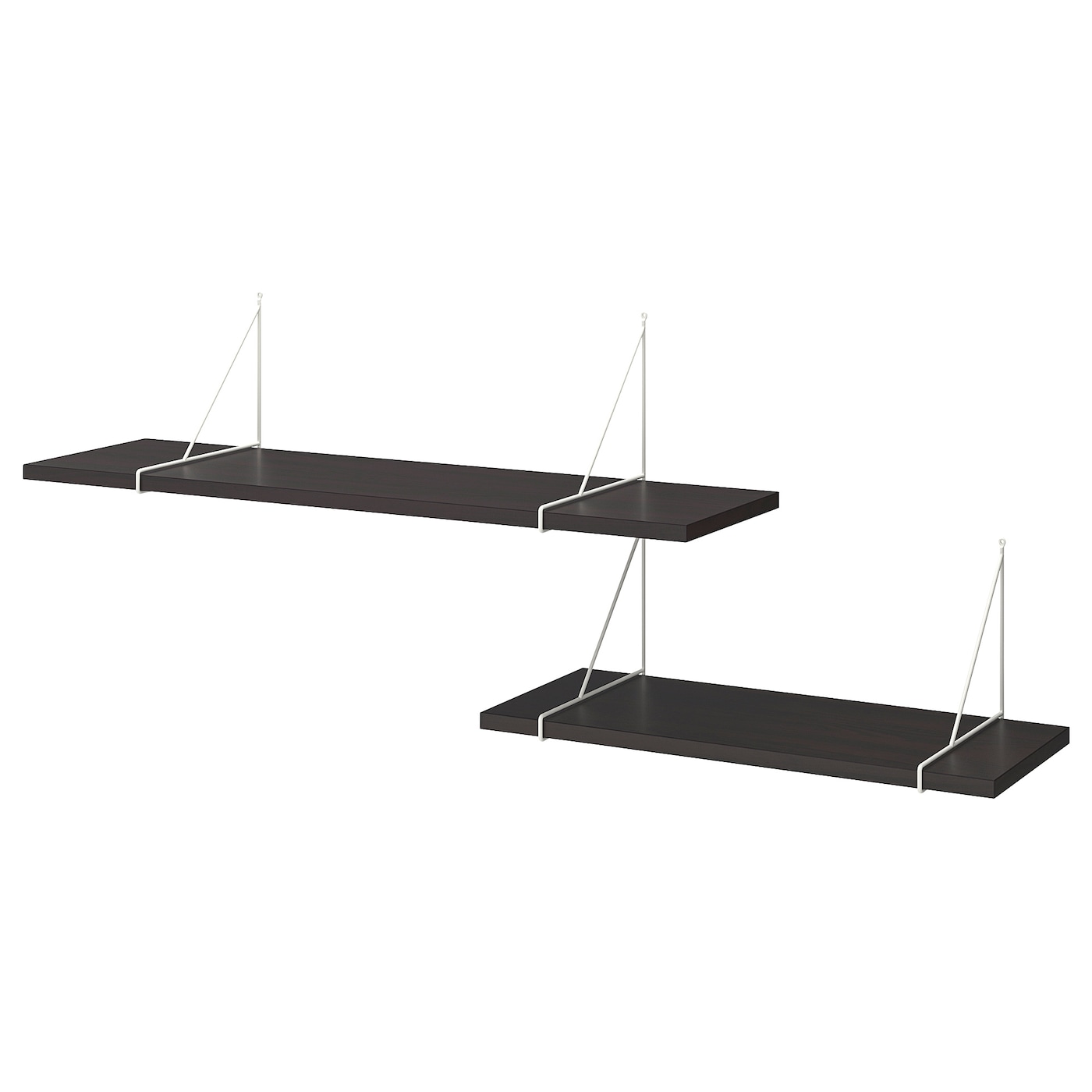 Комбинация настенных полок - BERGSHULT/PERSHULT IKEA/БЕРГСХУЛЬТ/ ПЕРШУЛЬТ ИКЕА, 120х30 см, черный