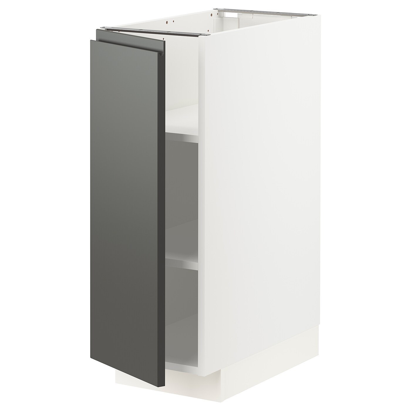 Напольный шкаф - METOD IKEA/ МЕТОД ИКЕА,  88х30 см, белый/серый