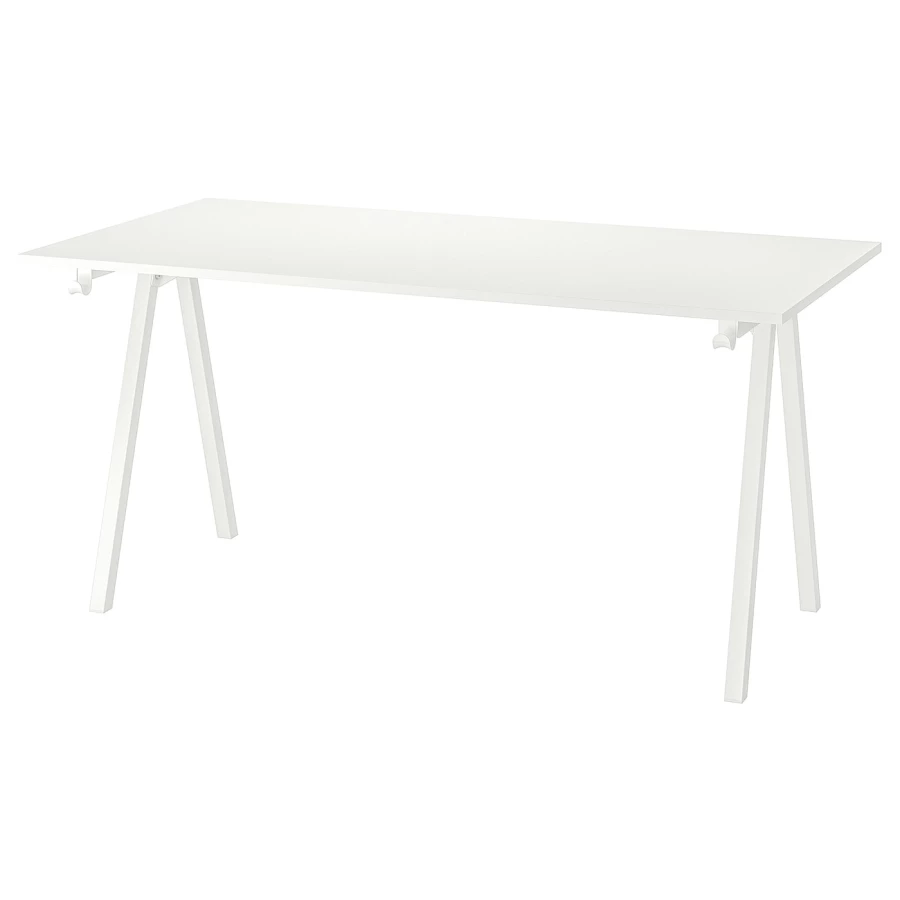 Столешница - IKEA TROTTEN/ТРОТТЕН ИКЕА, 160х80х2 см, белый (изображение №2)