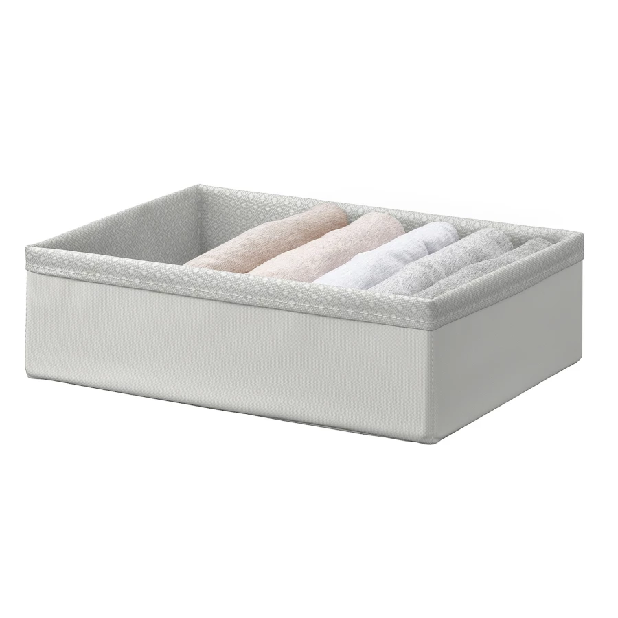 Коробка - BAXNA IKEA/ БАКСНА ИКЕА, 26х34х12 см, белый (изображение №2)
