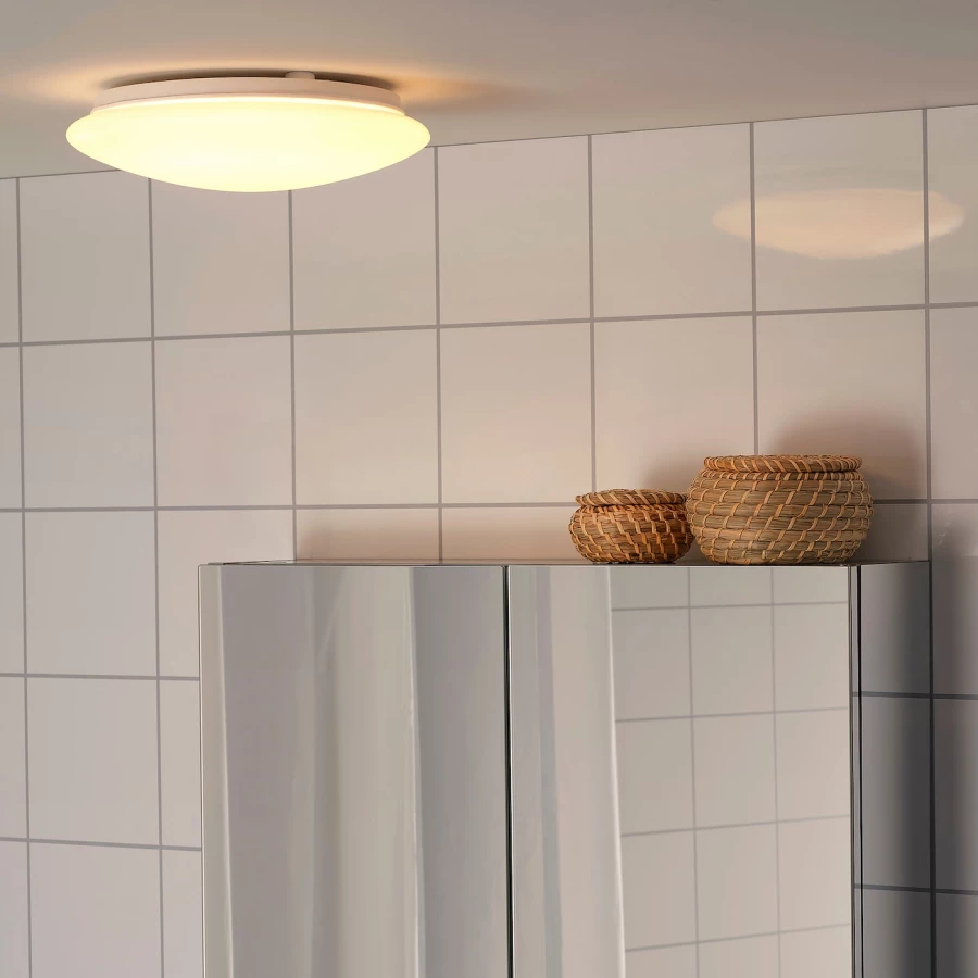 Настенный светильник - BARLAST IKEA/ БАРДАСТ ИКЕА,  25 см, белый (изображение №4)