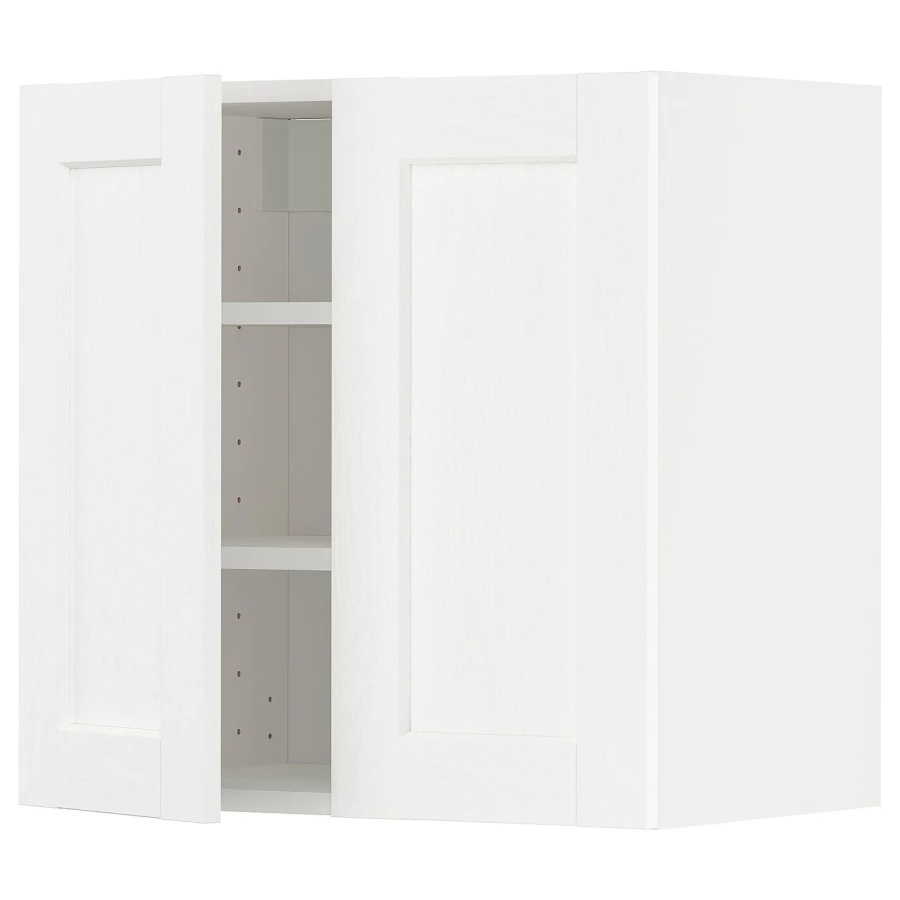Навесной шкаф с полкой - METOD IKEA/ МЕТОД ИКЕА, 60х60 см, белый (изображение №1)