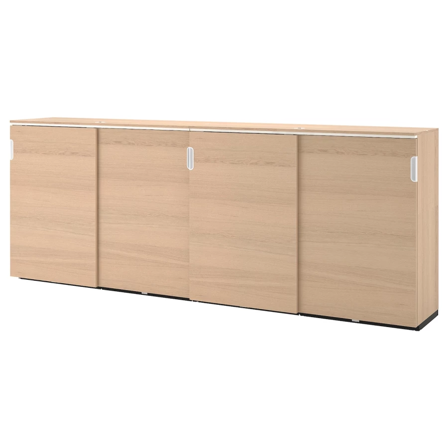 Комбинация с раздвижными дверями - IKEA GALANT/ГАЛАНТ ИКЕА, 120х45х320 см, светло-коричневый (изображение №1)