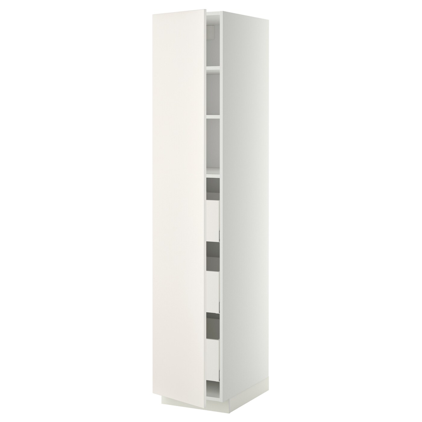 Высокий шкаф - IKEA METOD/MAXIMERA/МЕТОД/МАКСИМЕРА ИКЕА, 200х60х40 см, белый