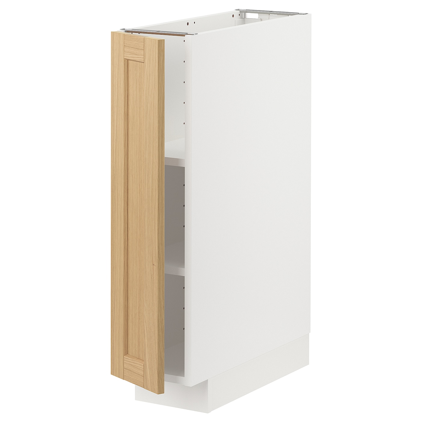 Напольный шкаф - METOD IKEA/ МЕТОД ИКЕА,  20х60 см, белый/под беленый дуб