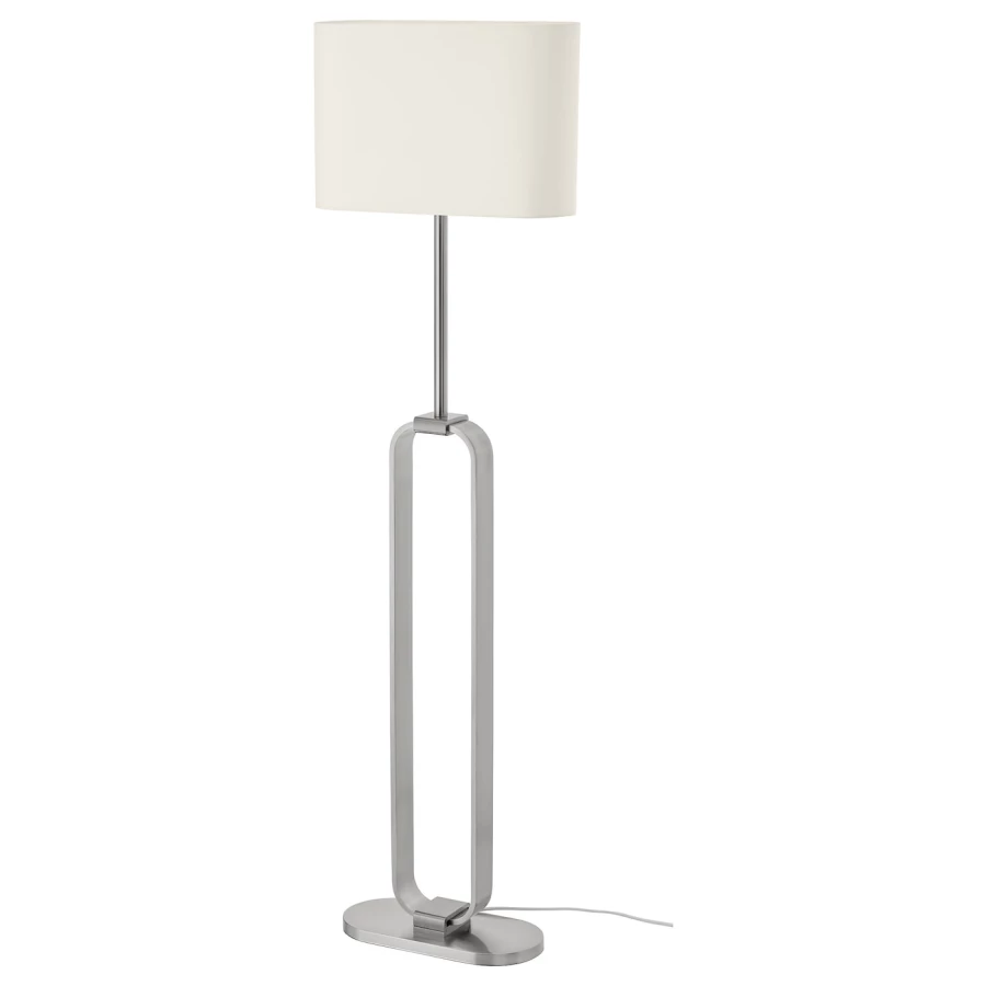 Торшер - UPPVIND IKEA/УППВИНД ИКЕА, 150 см, белый/ серый (изображение №1)