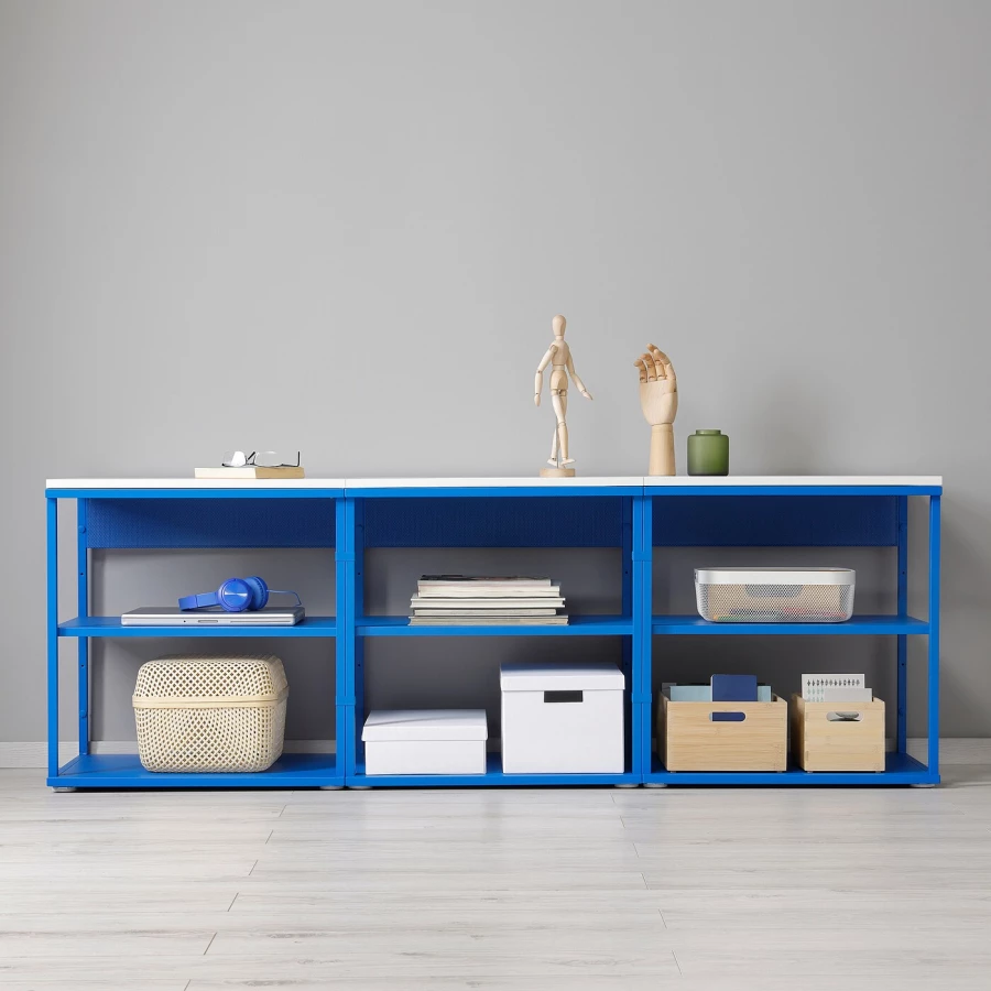 Стеллаж - IKEA PLATSA, 180х42х63 см, синий, ПЛАТСА ИКЕА (изображение №2)