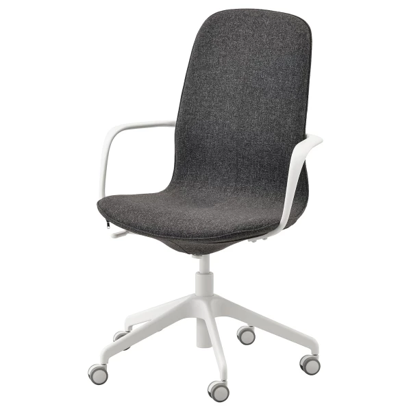 Офисный стул - IKEA LÅNGFJÄLL/LANGFJALL, 68x68x104см, черный, ЛОНГФЬЕЛЛЬ ИКЕА