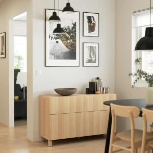 Ножки - IKEA STUBBARP, 10 см, под беленый дуб, СТУББАРП ИКЕА