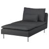 Кресло-кровать - IKEA SÖDERHAMN/SODERHAMN/СЕДЕРХАМН ИКЕА, 83х93х151 см, чёрный