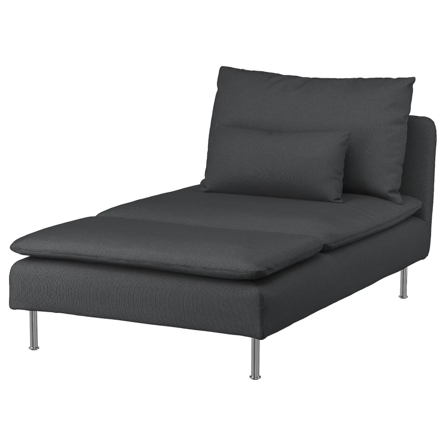 Кресло-кровать - IKEA SÖDERHAMN/SODERHAMN/СЕДЕРХАМН ИКЕА, 83х93х151 см, чёрный (изображение №1)