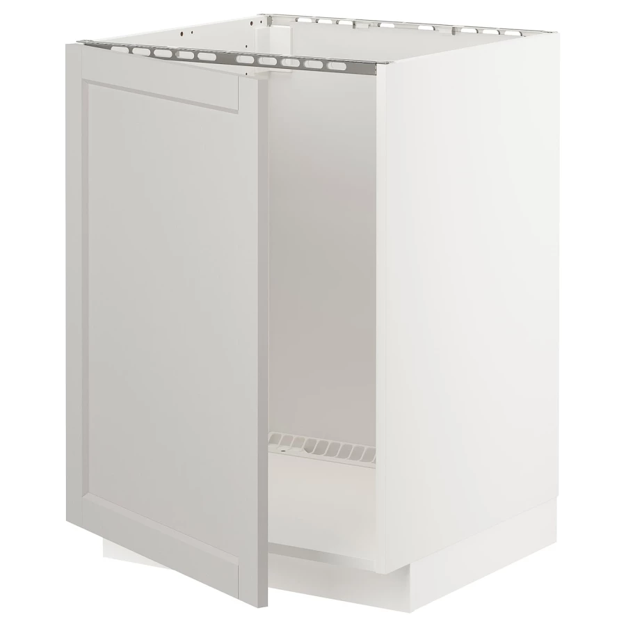 Шкаф под раковину - METOD / HAVSEN  IKEA/ МЕТОД/ХАВСЕН/ИКЕА, 88х60 см, белый/серый (изображение №1)