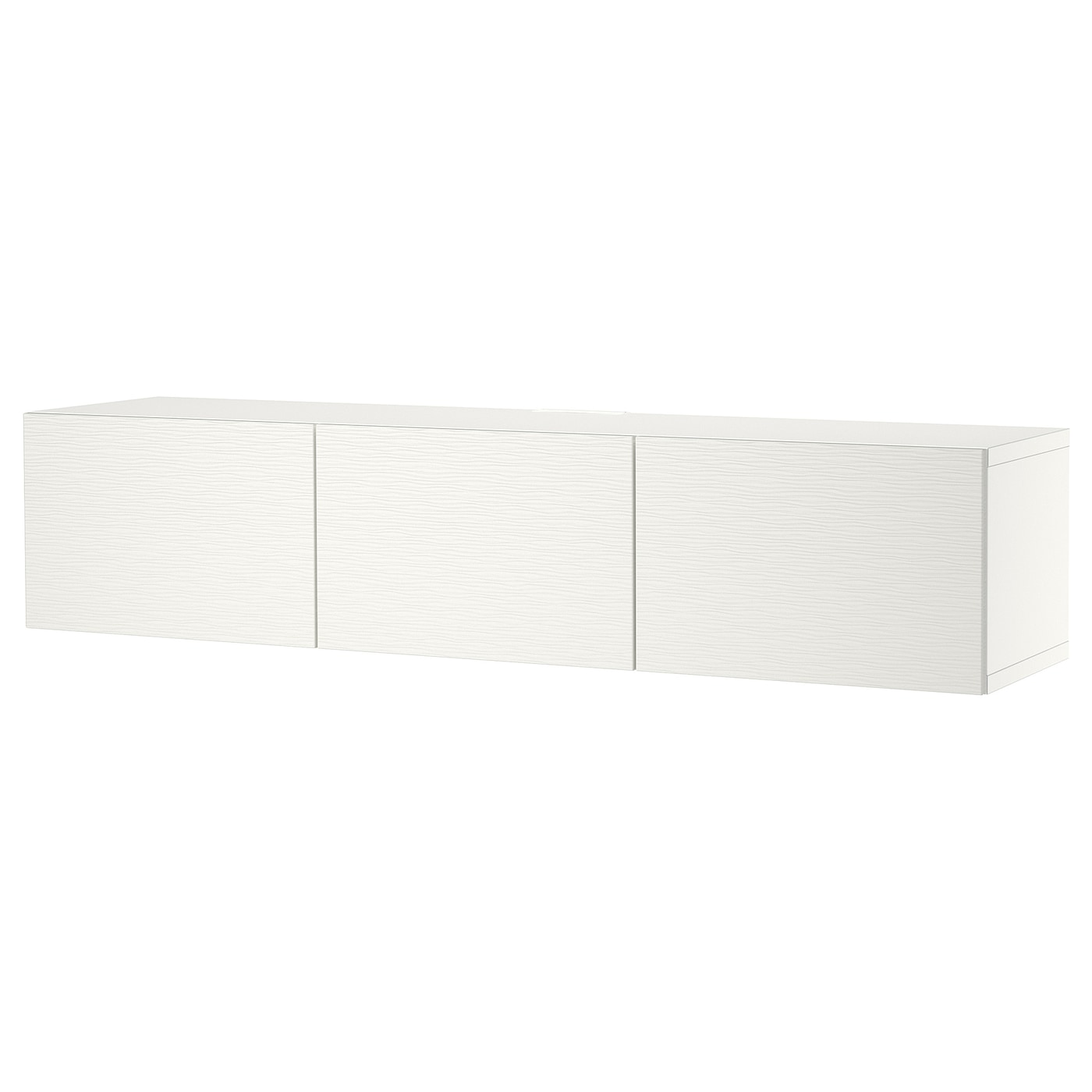 Тумба под ТВ с дверцами - IKEA BESTÅ/BESTA/БЕСТО ИКЕА, 42х38х180 см, белый