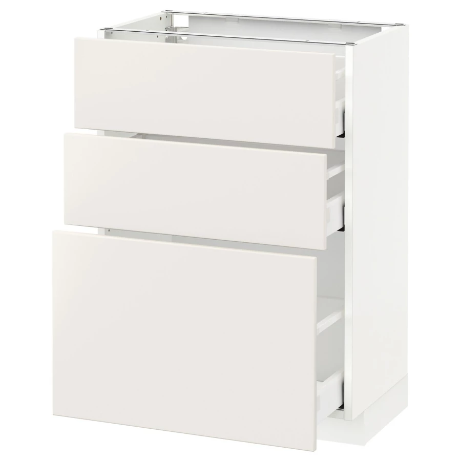 Напольный кухонный шкаф  - IKEA METOD MAXIMERA, 88x39x60см, белый, МЕТОД МАКСИМЕРА ИКЕА (изображение №1)