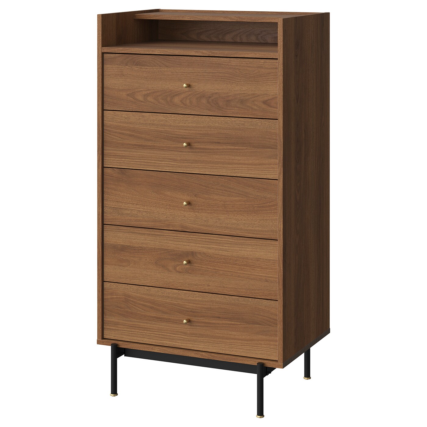 Комод - IKEA RÅDMANSÖ/РЭДМАНСЁ ИКЕА, 70х48х132 см, коричневый