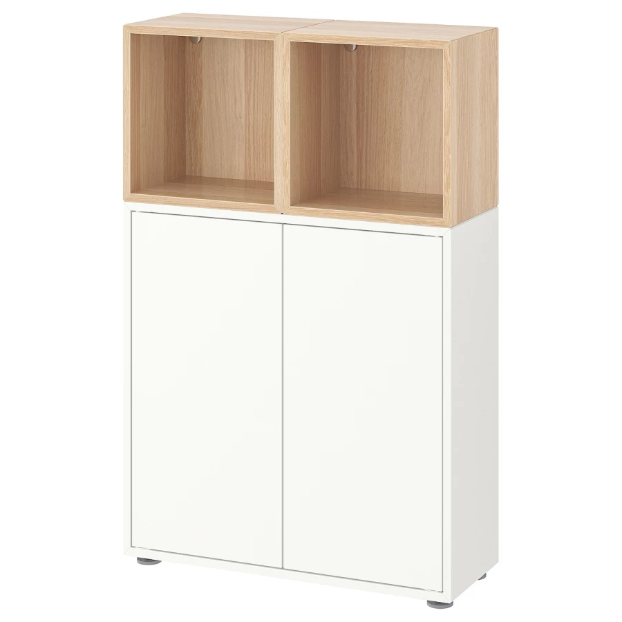 Комбинация для хранения - EKET IKEA/ЭКЕТ ИКЕА, 70x35x107, белый (изображение №1)