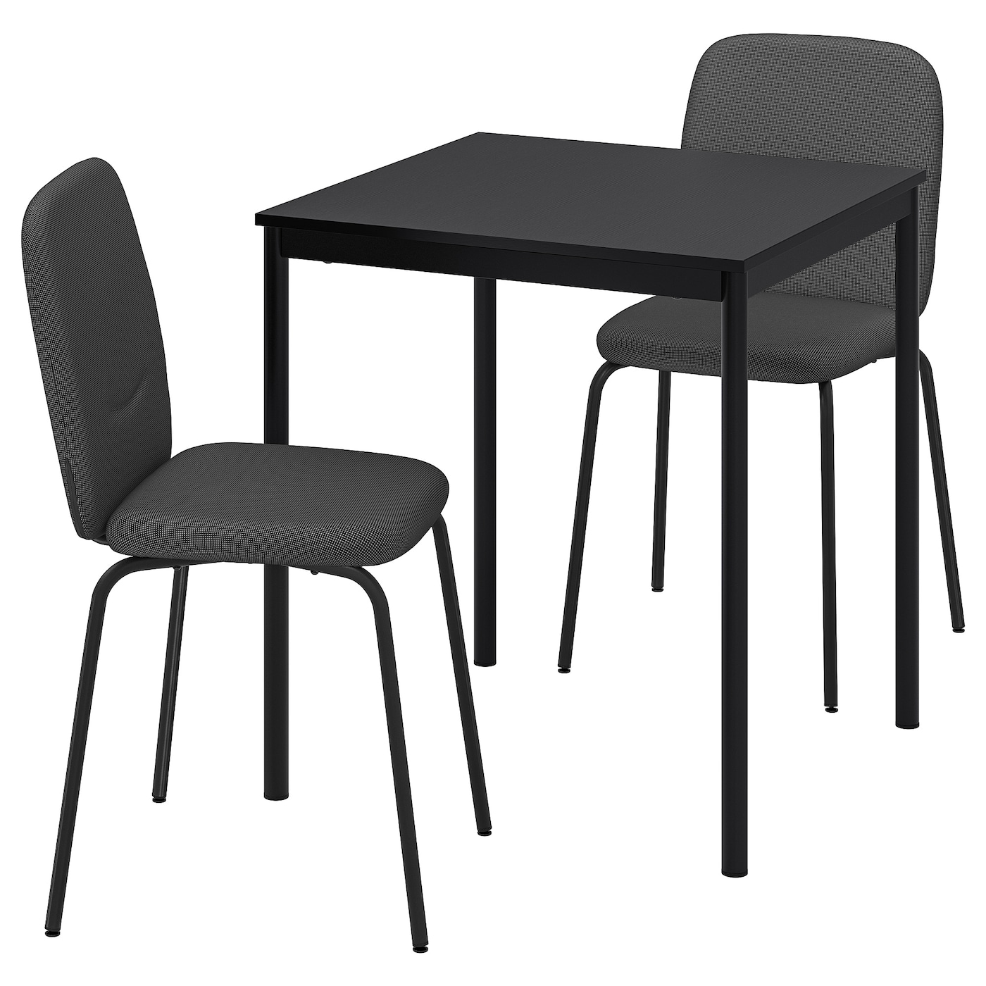 Стол и 2 стула - SANDSBERG / PÅBODA IКEA/САНДСБЕРГ/ ПАБОДА ИКЕА, 84х75х67 см, серый