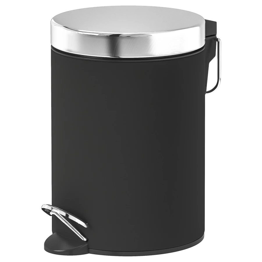 Корзина для мусора - IKEA EKOLN, 3л, черный, ЭКОЛН ИКЕА (изображение №1)