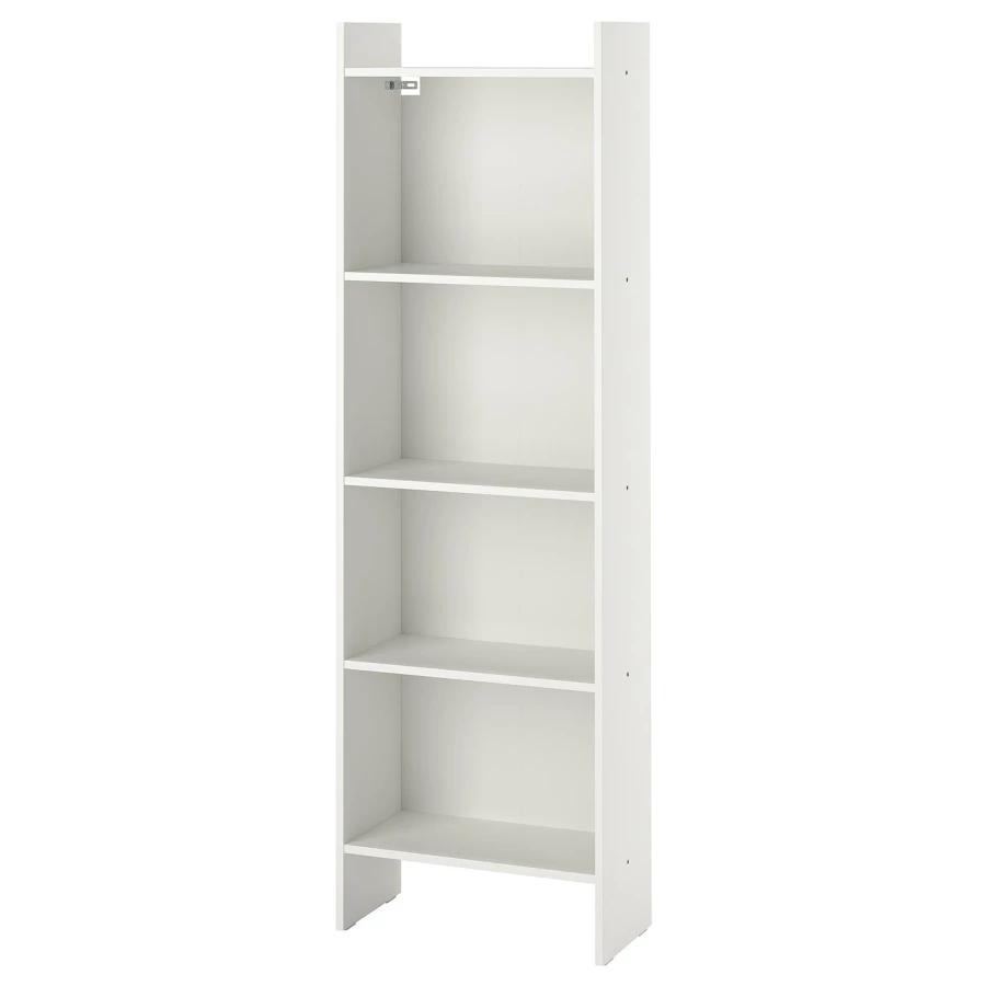 Открытый книжный шкаф - BAGGEBO IKEA/БАГГЕБО ИКЕА, 25х50х160 см, белый (изображение №1)