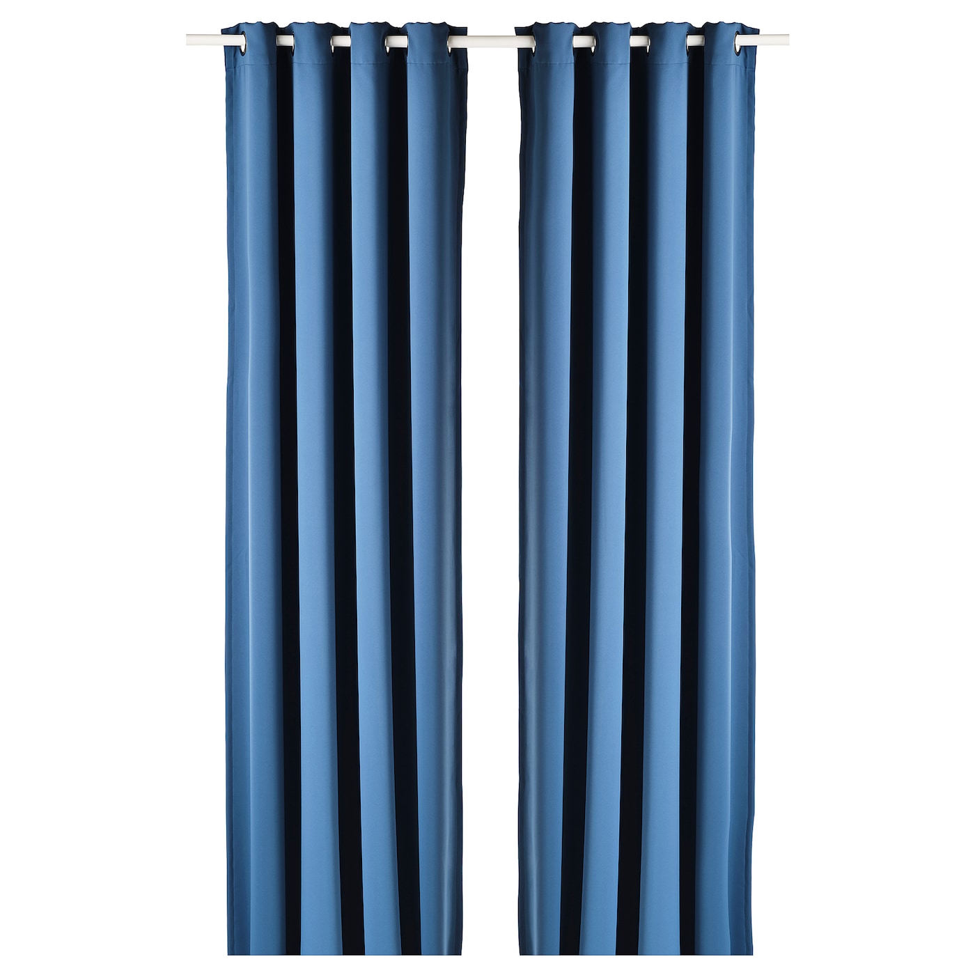 Затемняющая гардина, 2 шт. - IKEA HILLEBORG, 300х145 см, синий, ХИЛЛЕБОРГ ИКЕА