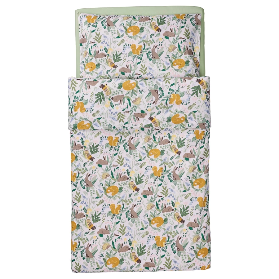 Пододеяльник/наволочка для детской кроватки -  TROLLDOM IKEA/ ТРОЛЛДОМ ИКЕА, 60х120 см, цветочный (изображение №4)