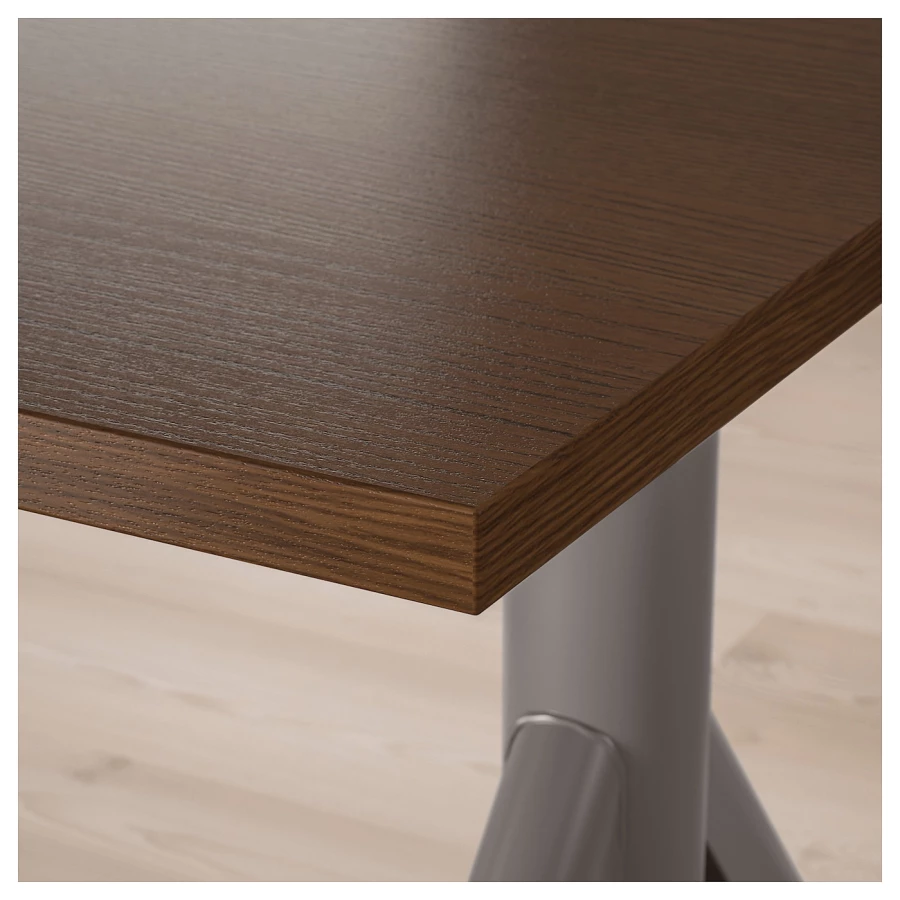 Письменный стол - IKEA IDÅSEN/IDASEN, 160х80х63-127 см, коричневый/темно-серый, ИДОСЕН ИКЕА (изображение №6)