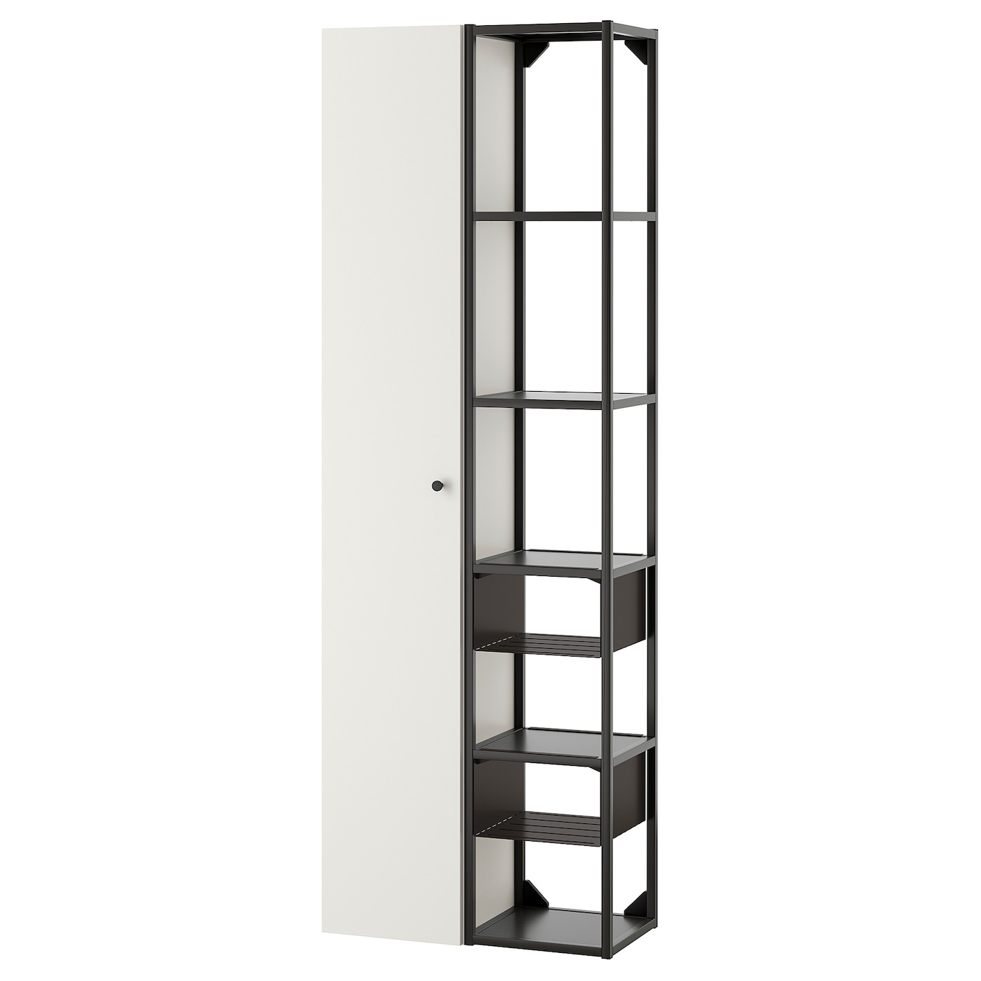 Стеллаж - IKEA ENHET, 60х32х180 см, белый/антрацит, ЭНХЕТ ИКЕА