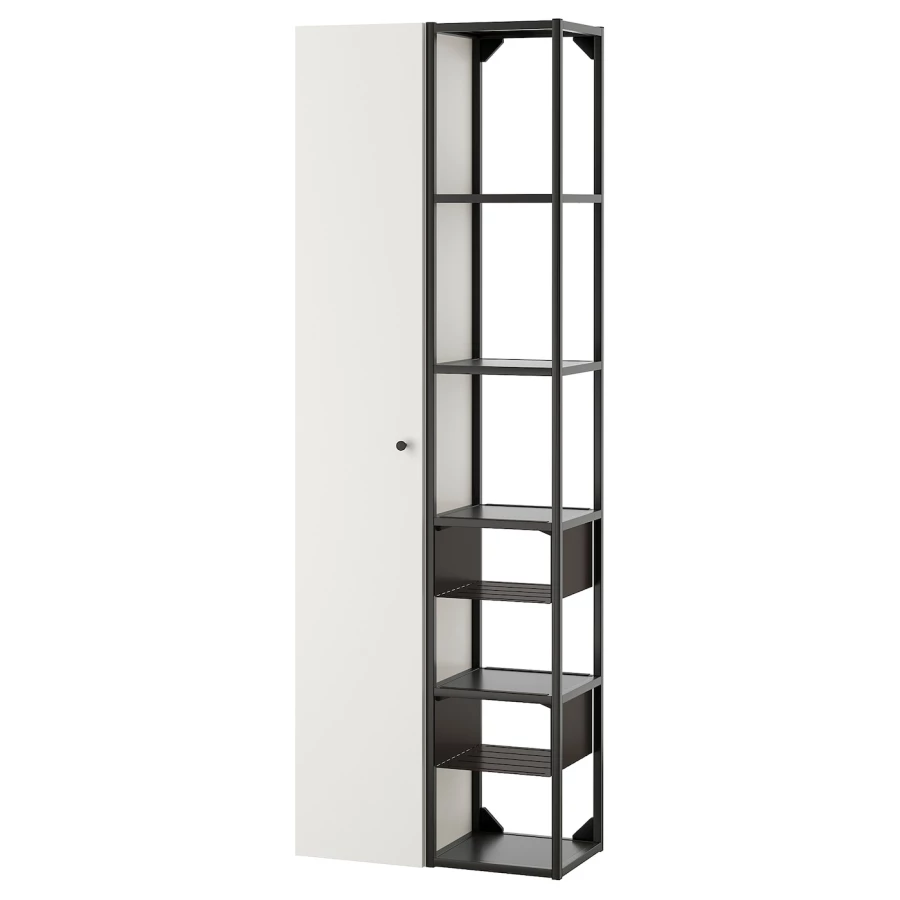 Стеллаж - IKEA ENHET, 60х32х180 см, белый/антрацит, ЭНХЕТ ИКЕА (изображение №1)