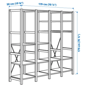 Второе фото. Стеллаж - IKEA IVAR, 179х50х179 см, сосна, ИВАР ИКЕА