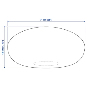 Второе фото. Пуф - IKEA SANDARED/САНДАРЕД/САНДАРЭД ИКЕА, 44х71 см, синий