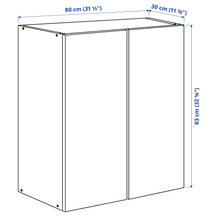 Шкаф - IVAR IKEA/ ИВАР ИКЕА, 83х80 см, бежевый (изображение №8)