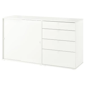 Книжный шкаф - VIHALS IKEA/ ВИХАЛС ИКЕА, 165х90 см, белый