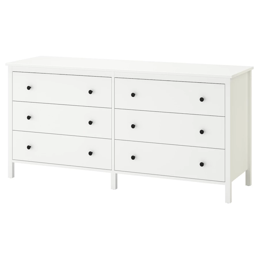 Комод - IKEA NORDLI/НОРДЛИ ИКЕА, 44х83х172 см, белый (изображение №1)