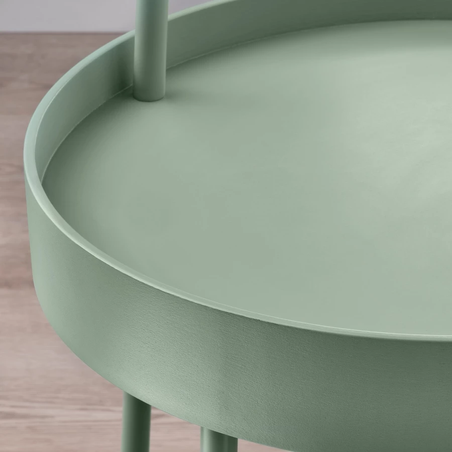 Столик придиванный - IKEA BURVIK/БУРВИК ИКЕА, 45х78х38 см, зеленый (изображение №8)