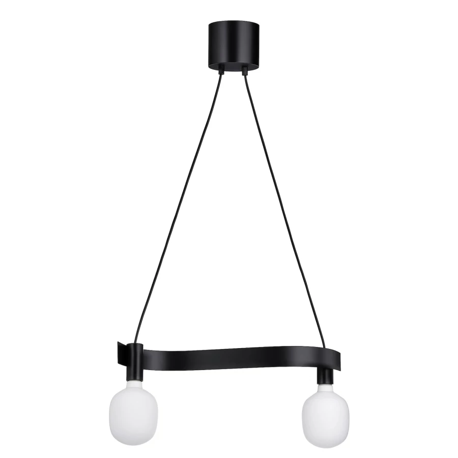 Подвесной светильник с лампочкой - ACKJA / TRÅDFRI /TRАDFRI  IKEA/АККЙЯ/ТРОДФРИ  ИКЕА, черный (изображение №1)