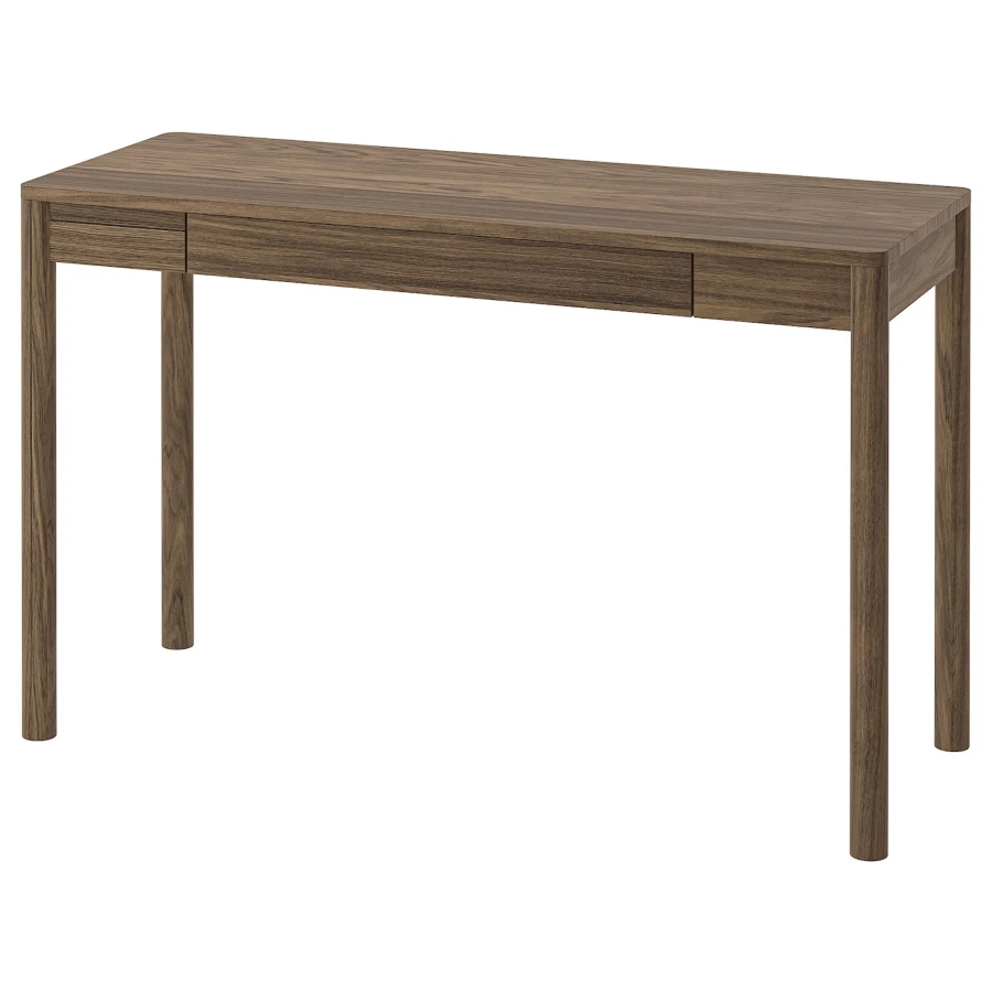 Письменный стол - IKEA TONSTAD, 120x47 см, коричневый дубовый шпон, ТОНСТАД ИКЕА (изображение №1)