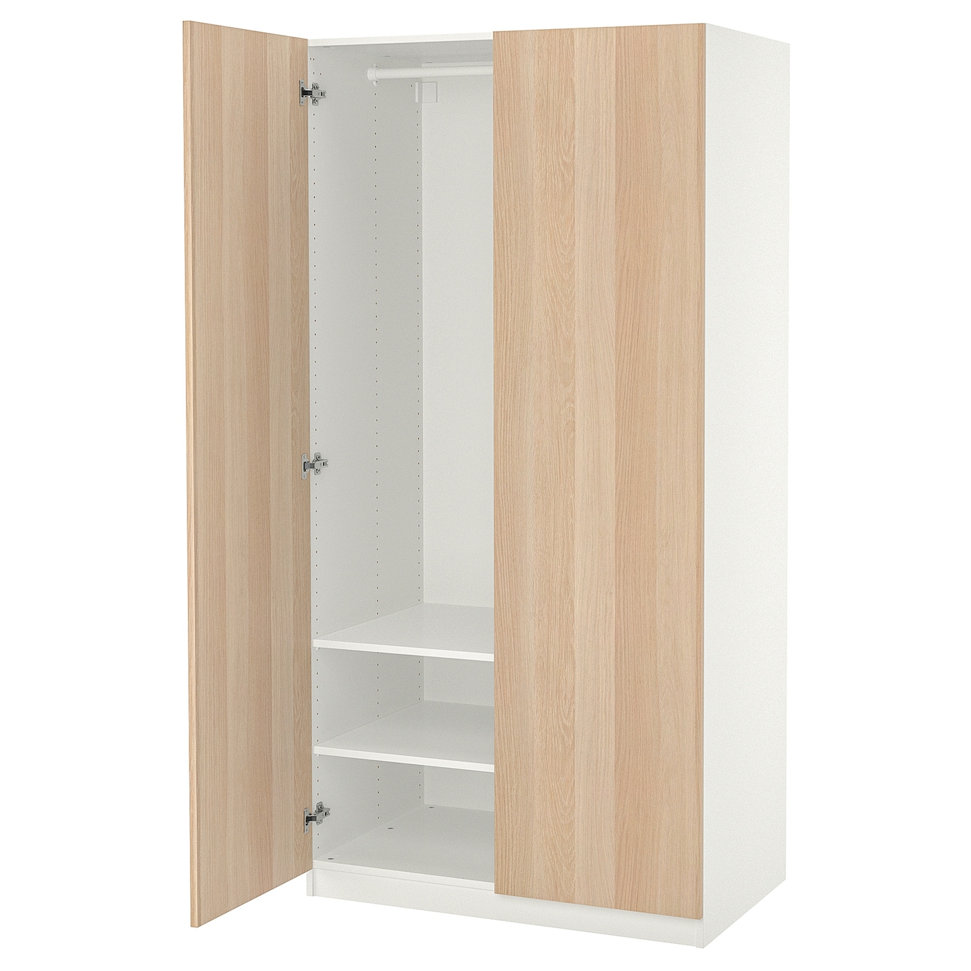 Шкаф - IKEA PAX/FORSAND/ПАКС/ФОРСАНД ИКЕА, 60х100х201,2 см, белый/светло-коричневый
