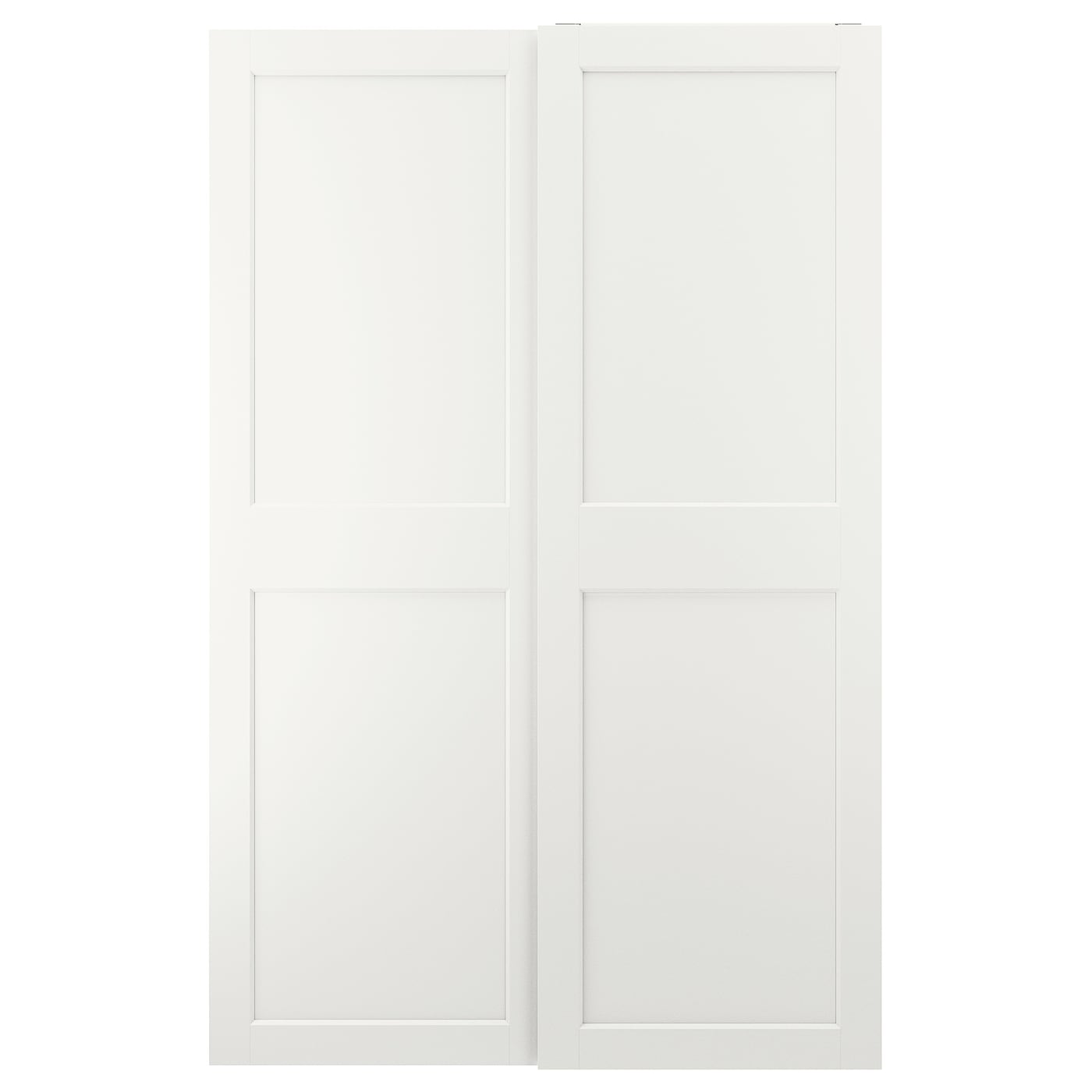 Пара рам раздвижных дверей - GRIMO IKEA/ ГРИМО ИКЕА, 150х236 см, белый